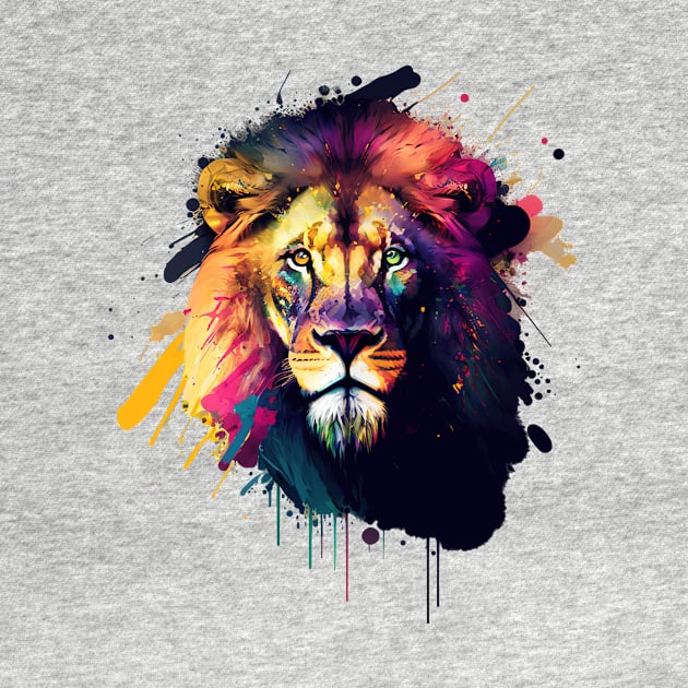 Majestic Lion Head Design by i2studio